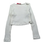 Liu Jo Maglia Girocollo tinta unita Panna per Bambina GF5177 PANNA LIU JO 