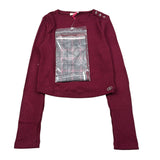 Liu Jo Maglia Girocollo tinta unita Bordeaux per Bambina GF5177X BORDEAUX LIU JO 