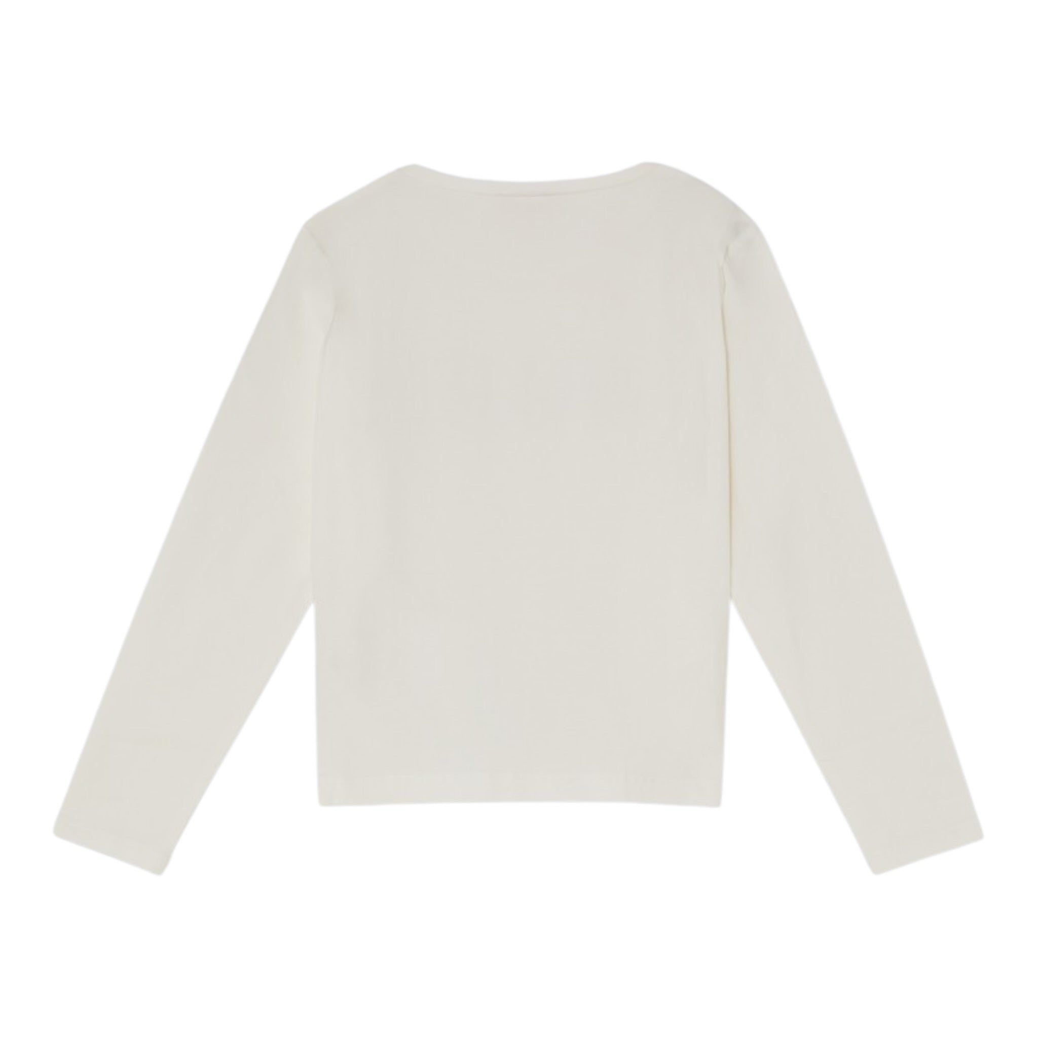 Liu Jo Shirt Girocollo tinta unita con Brillantini Panna per Bambina GF5208 PANNA LIU JO 