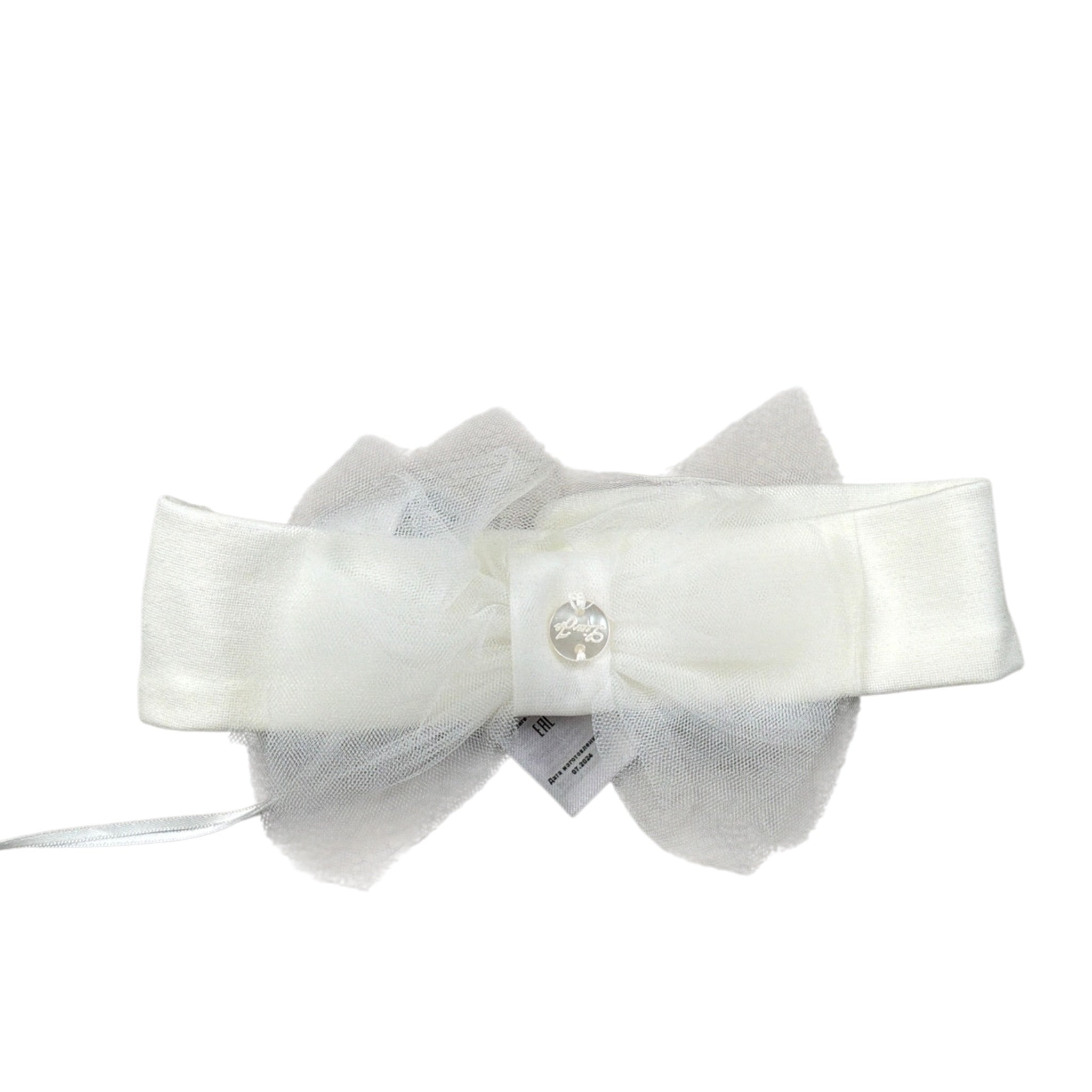 Liu Jo Fascia Capelli tinta unita Xon Tulle Bianco per Neonata HA5041X BIANCO LIU JO 