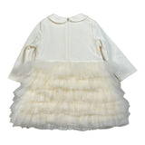 Liu Jo Abito tinta unita con Tulle Panna per Neonata HF4014 PANNA LIU JO 
