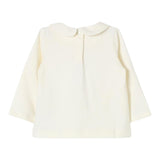 Liu Jo Shirt tinta unita con Stampa E Colletto Panna per Neonata HF4041 PANNA LIU JO 