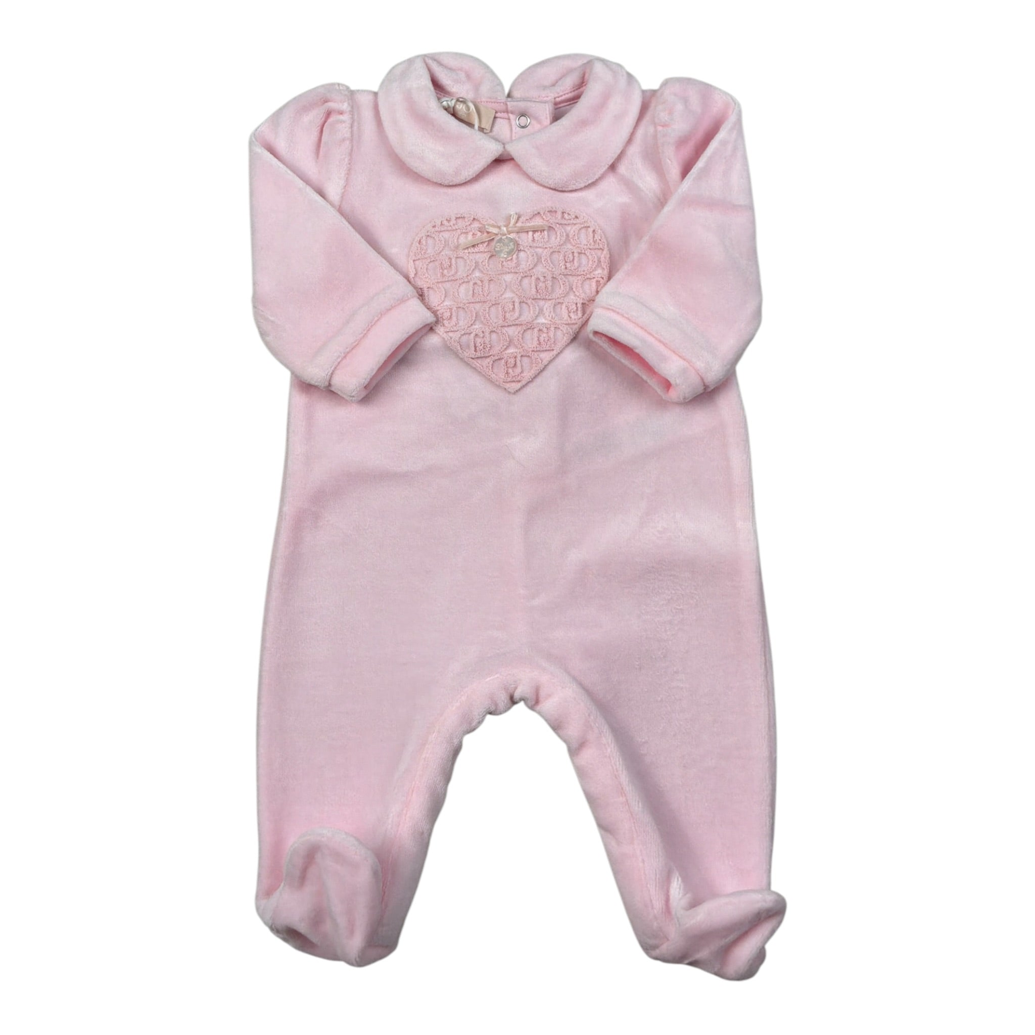 Liu Jo Set Tutina tinta unita In Velluto-Cappello Rosa per Neonata HF5001 ROSA LIU JO 