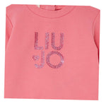 Liu Jo Felpa Chiusa Girocollo tinta unita Rosa per Neonata HF5018X ROSA LIU JO 