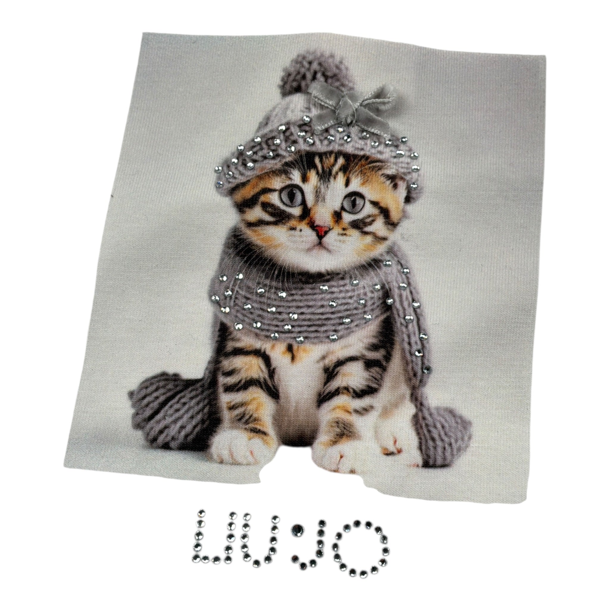 Liu Jo Shirt Girocollo tinta unita con Brillantini Bianco per Neonata HF5026 BIANCO LIU JO 