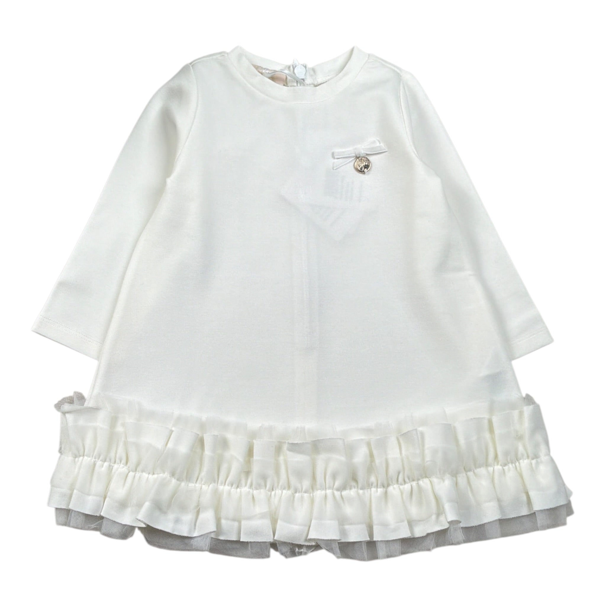 Liu Jo Abito Manica Lunga tinta unita Bianco per Neonata HF5033X BIANCO LIU JO 