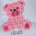 Liu Jo Shirt tinta unita con Stampa Bianco per Neonata HF5049 BIANCO LIU JO 