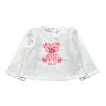Liu Jo Shirt tinta unita con Stampa Bianco per Neonata HF5049 BIANCO LIU JO 