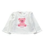 Liu Jo Shirt tinta unita con Stampa Bianco per Neonata HF5049 BIANCO LIU JO 