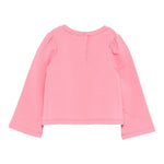 Liu Jo Felpa tinta unita con Stampa Rosa per Neonata HF5049X ROSA LIU JO 