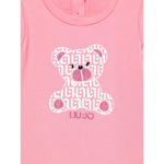 Liu Jo Felpa tinta unita con Stampa Rosa per Neonata HF5049X ROSA LIU JO 