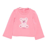 Liu Jo Felpa tinta unita con Stampa Rosa per Neonata HF5049X ROSA LIU JO 