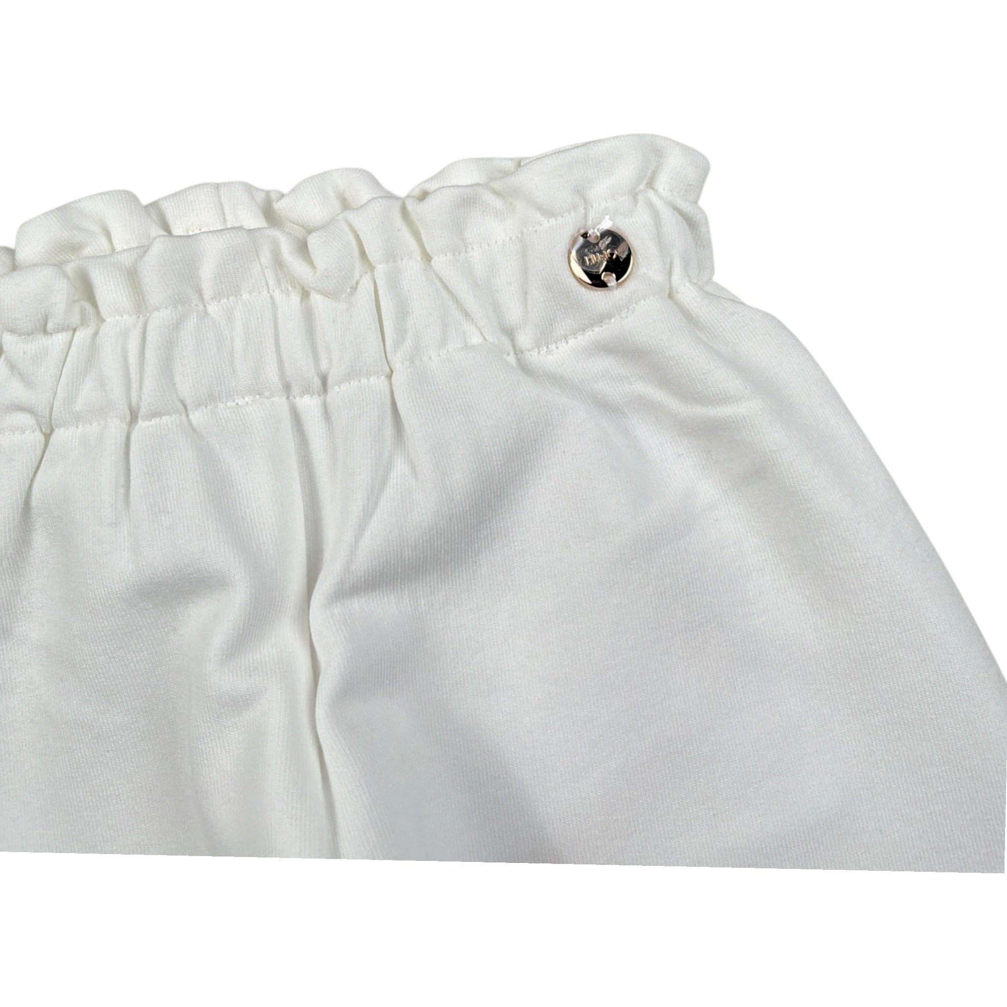 Liu Jo Pantalone tinta unita con Elastico In Vita Bianco per Neonata HF5050X BIANCO LIU JO 