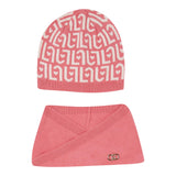 Liu Jo Set Cappello-Sciarpa tinta unita Rosa per Neonata HF5058 ROSA LIU JO 