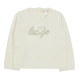 Liu Jo Maglia Girocollo tinta unita con Ricamo Logo Bianco per Neonata HF5072XXX BIANCO LIU JO 