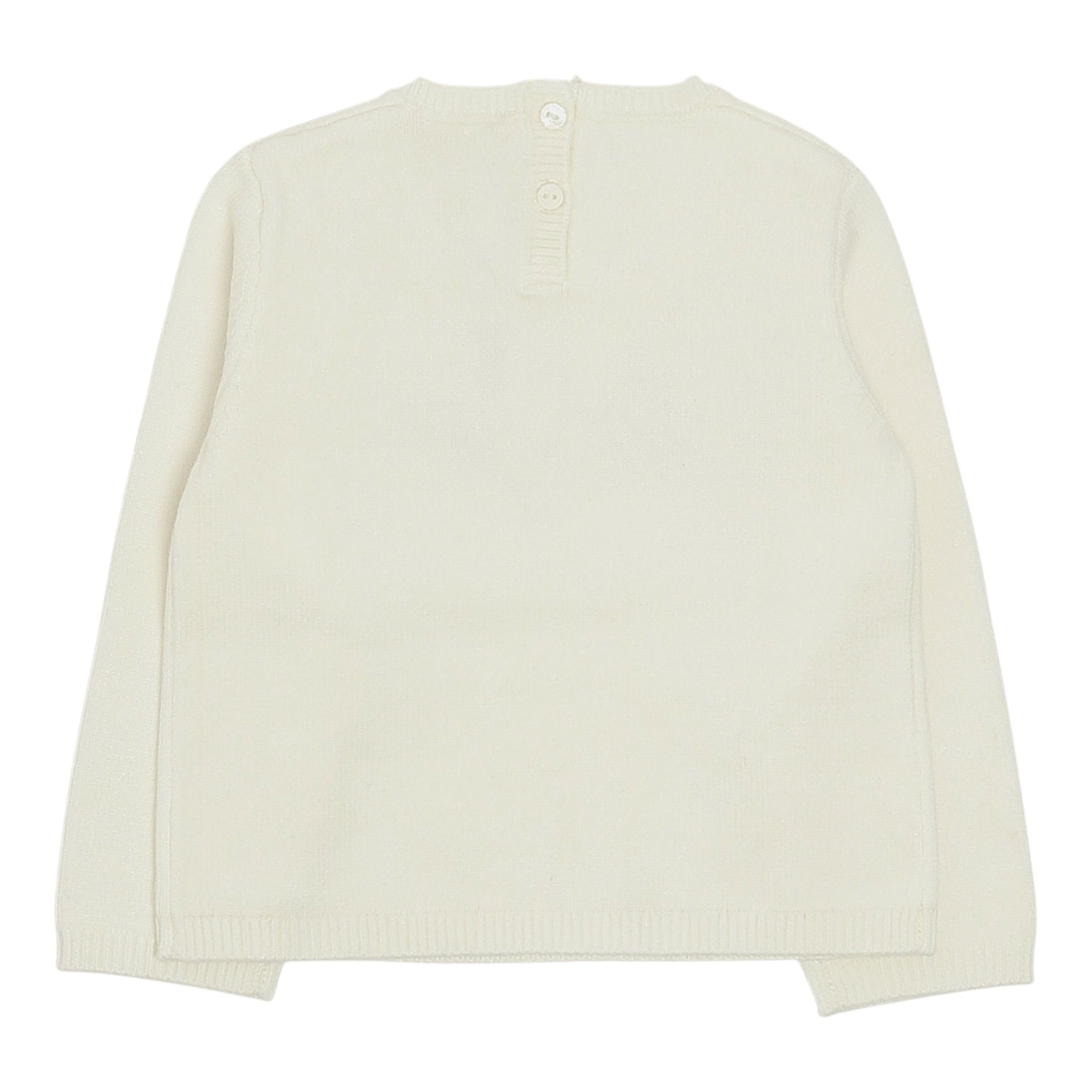 Liu Jo Maglia Girocollo tinta unita con Ricamo Logo Panna per Neonata HF5072XXXX PANNA LIU JO 