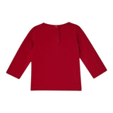Liu Jo Shirt Girocollo tinta unita con Stampa Rosso per Neonata HF5078 ROSSO LIU JO 
