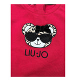 Liu Jo Shirt Girocollo tinta unita con Stampa Rosso per Neonata HF5078 ROSSO LIU JO 