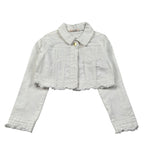 Liu Jo Giubbino In Denim tinta unita Bianco per Neonata KA4027N BIANCO LIU JO 