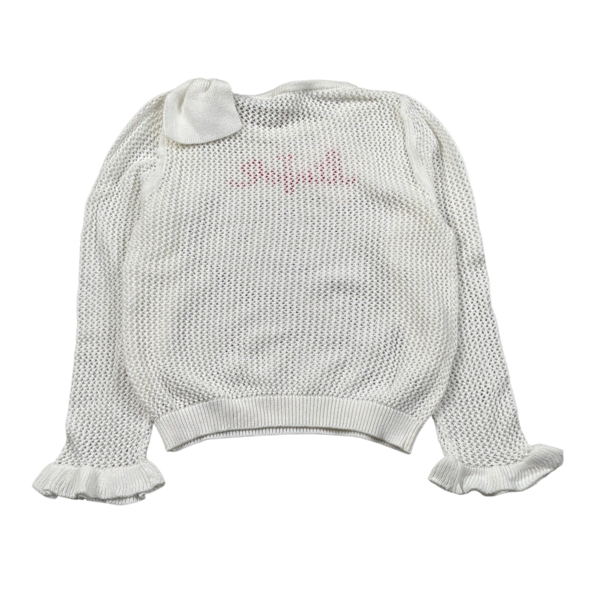 Liu Jo Maglia tinta unita Traforata Bianco per Bambina KA4068 BIANCO LIU JO 