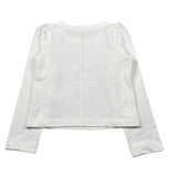 Liu Jo Felpa con Zip tinta unita con Applicazioni Panna per Bambina KA4088 PANNA LIU JO 