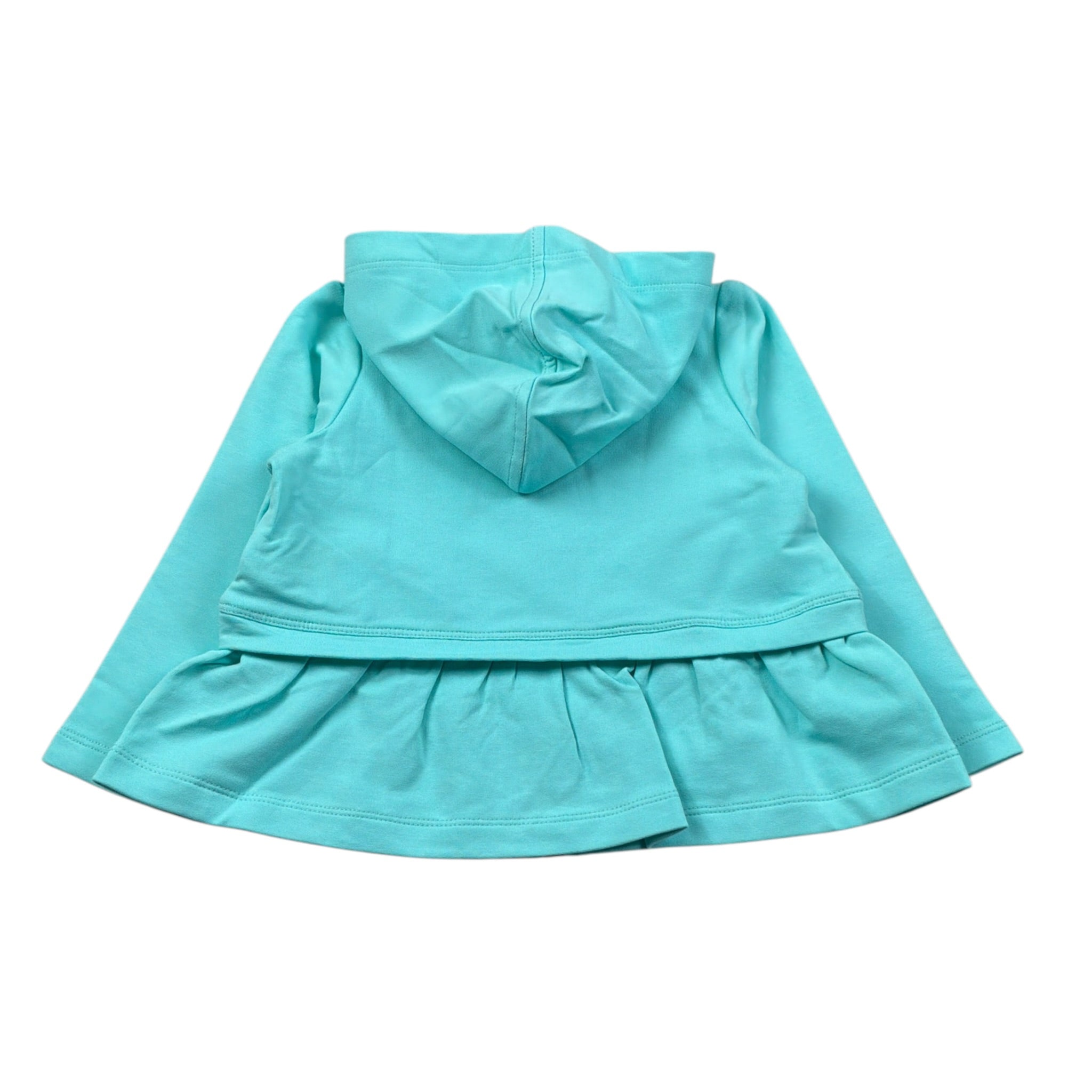 Liu Jo Felpa Xon Zip E Cappuccio tinta unita Verde Acqua per Bambina KA4109 VERDE ACQUA LIU JO 