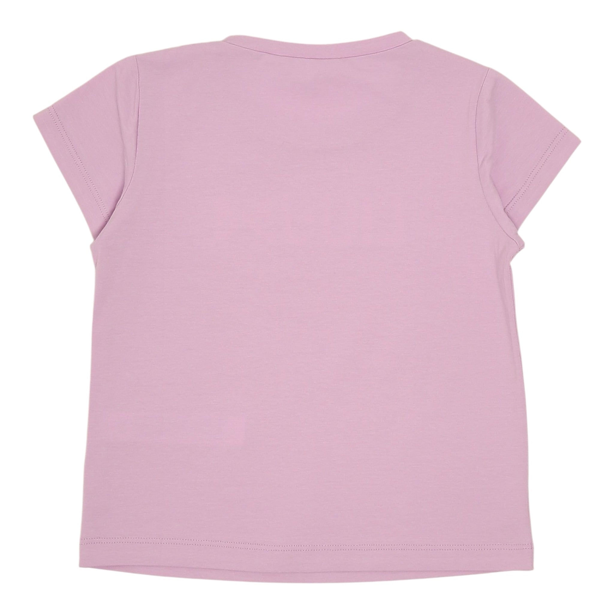 Liu Jo T-Shirt tinta unita con Stampa Rosa per Bambina KA5081 ROSA LIU JO 