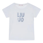 Liu Jo T-Shirt tinta unita con Stampa Bianco per Neonata KA5094 BIANCO LIU JO 