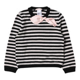Liu Jo Maglia tinta unita con Fantasia A Righe Panna per Bambina KF3061 PANNA LIU JO 