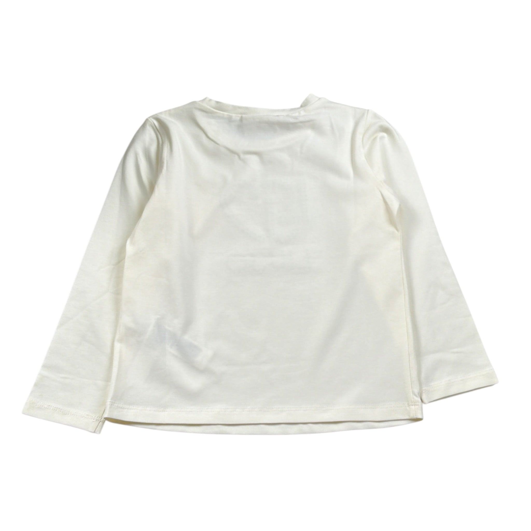 Liu Jo Shirt tinta unita con Stampa Panna per Bambina KF4029 PANNA LIU JO 
