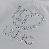 Liu Jo Shirt tinta unita con Stampa Panna per Bambina KF4029 PANNA LIU JO 