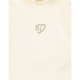 Liu Jo Shirt Collo Alto tinta unita con Logo Panna per Neonata KF4031 PANNA LIU JO 