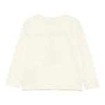 Liu Jo Shirt tinta unita con Stampa Panna per Bambina KF4066 PANNA LIU JO 