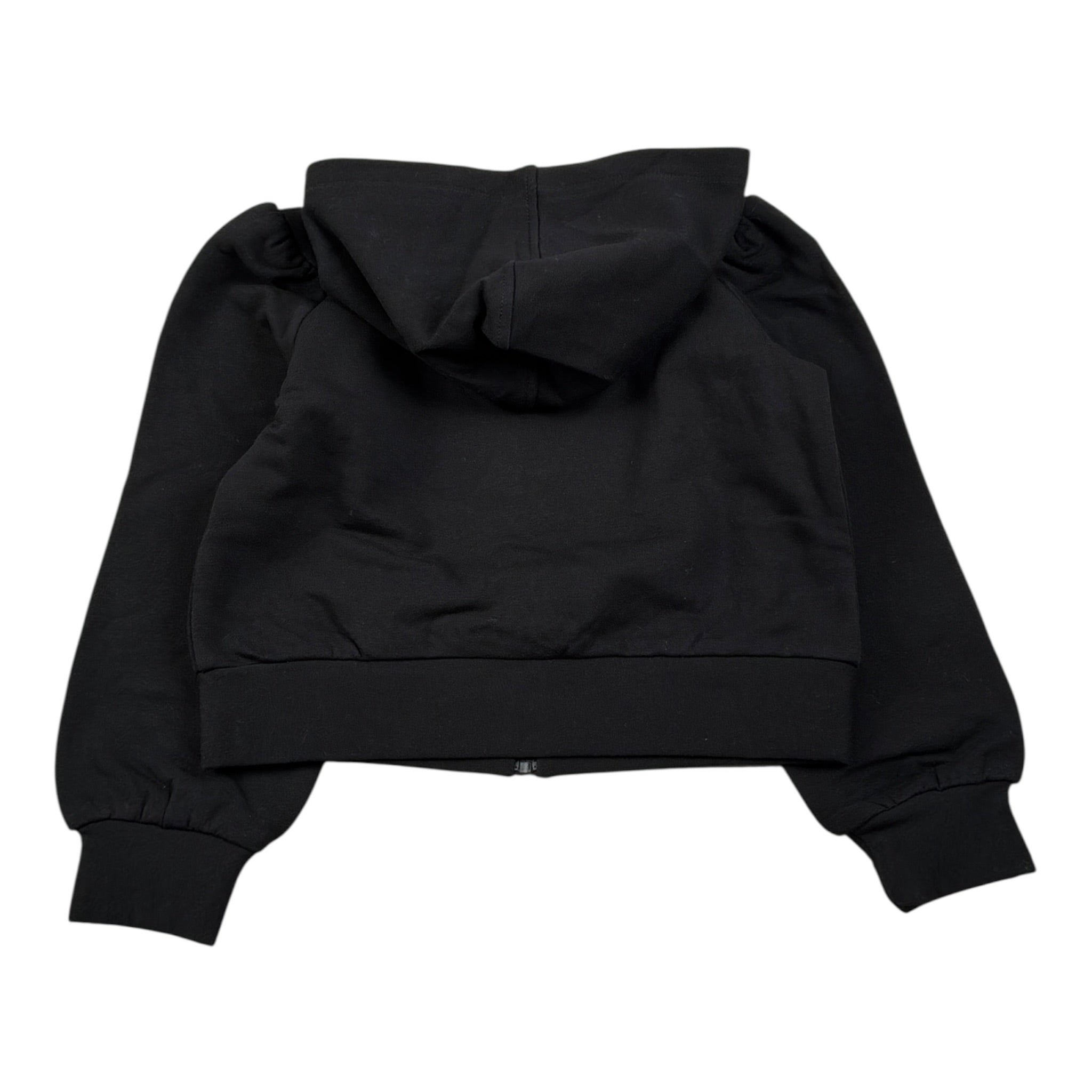 Liu Jo Felpa tinta unita con Cappuccio E Borchie Nero per Bambina KF4109 NERO LIU JO 