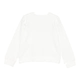 Liu Jo Felpa Chiusa Girocollo tinta unita con Brillantini Bianco per Bambina KF5001XXJ BIANCO LIU JO 