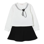 Liu Jo Completo 2Pz Felpa-Gonna Bicolore Bianco/Nero per Bambina KF5005X BIANCO/NERO LIU JO 