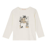Liu Jo Shirt Girocollo tinta unita con Stampa Bianco per Bambina KF5010 BIANCO LIU JO 