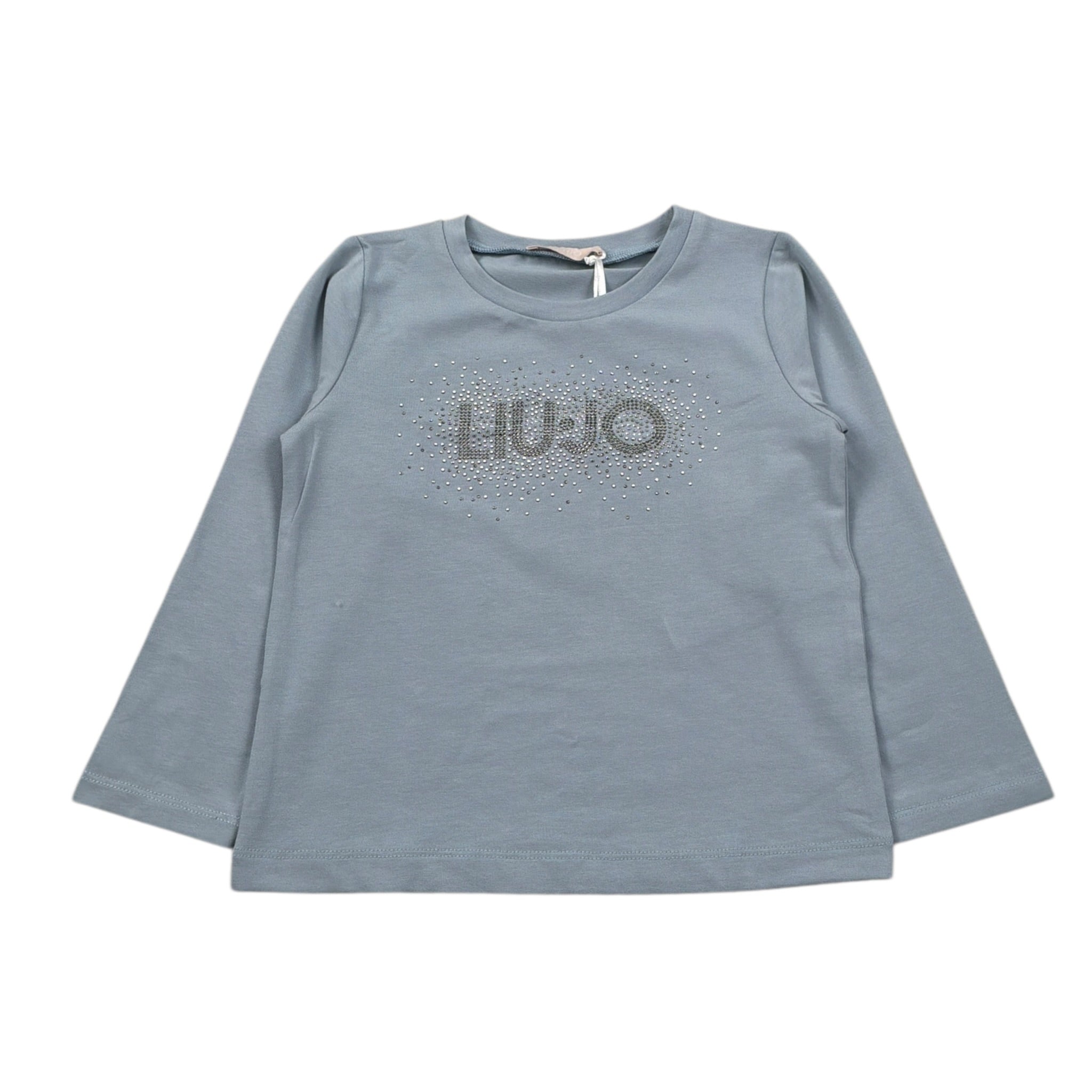 Liu Jo Shirt Girocollo tinta unita Azzurro per Bambina KF5011 AZZURRO LIU JO 