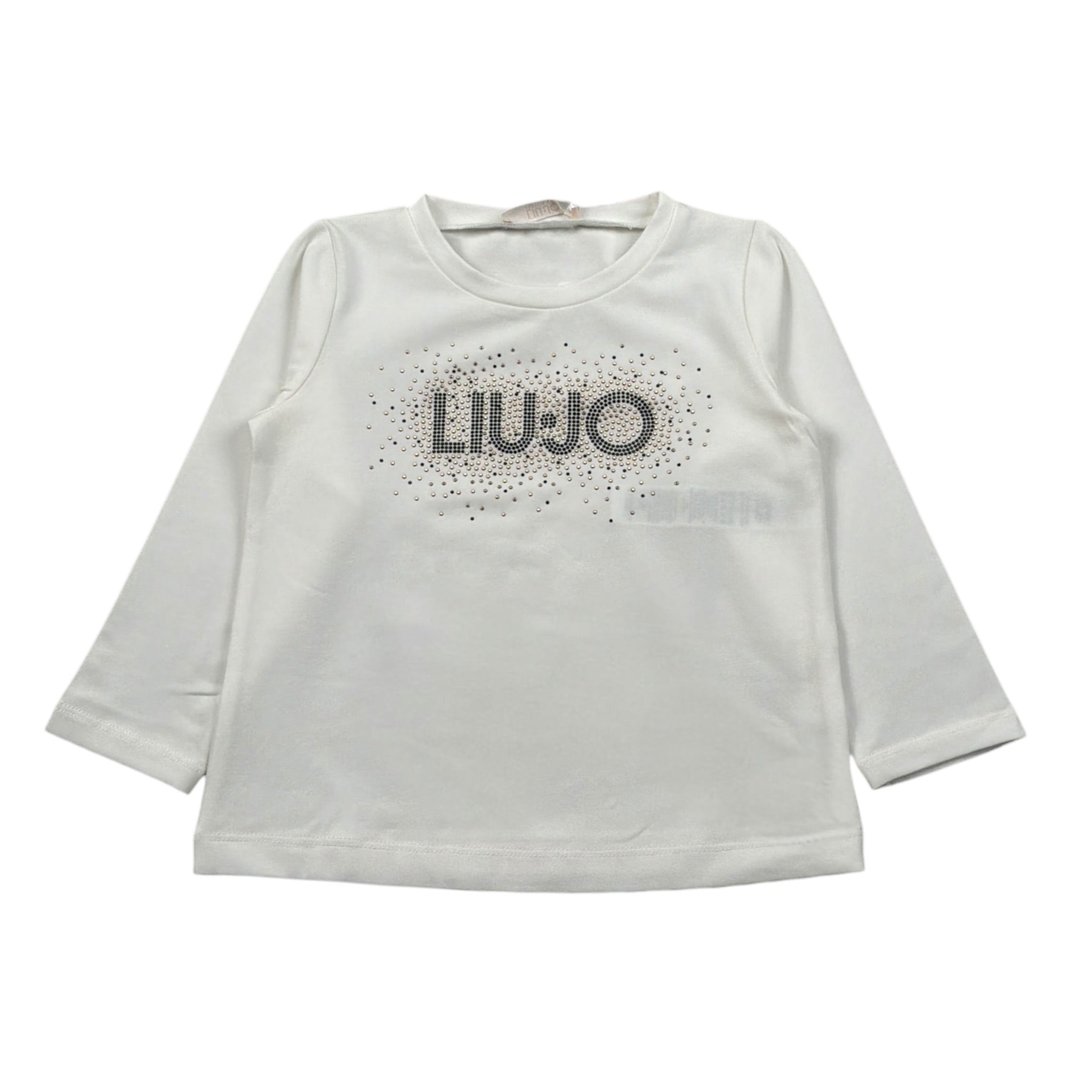 Liu Jo Shirt Girocollo tinta unita Panna per Bambina KF5011 PANNA LIU JO 