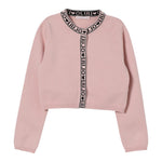 Liu Jo Cardigan tinta unita con Loghi Rosa per Bambina KF5029X ROSA LIU JO 