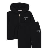 Liu Jo Completo 2 Pezzi Felpa-Pantalone tinta unita Nero per Bambina KF5044JX NERO LIU JO 