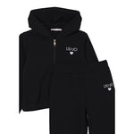 Liu Jo Completo 2 Pezzi Felpa-Pantalone tinta unita Nero per Neonata KF5044X NERO LIU JO 