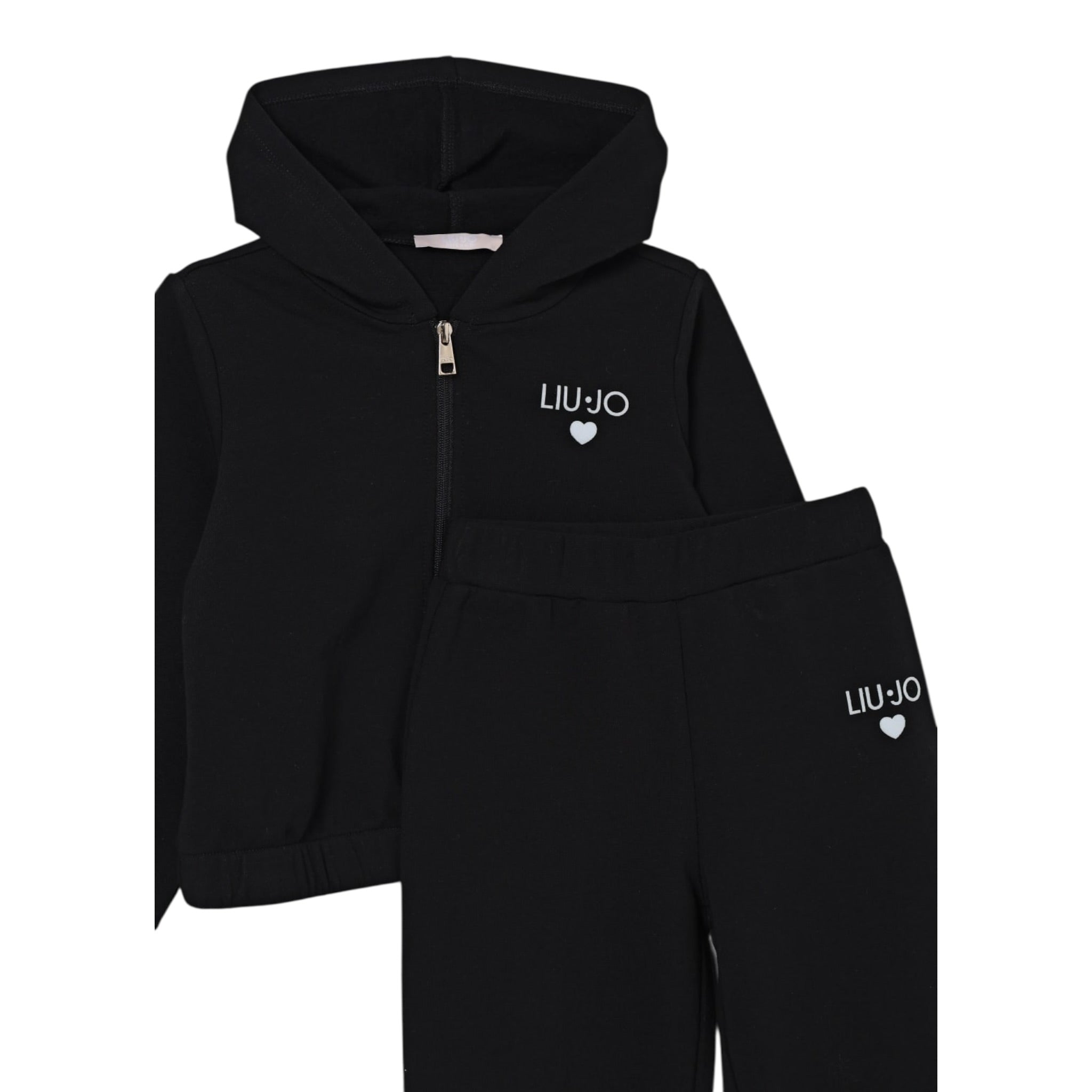Liu Jo Completo 2 Pezzi Felpa-Pantalone tinta unita Nero per Neonata KF5044X NERO LIU JO 