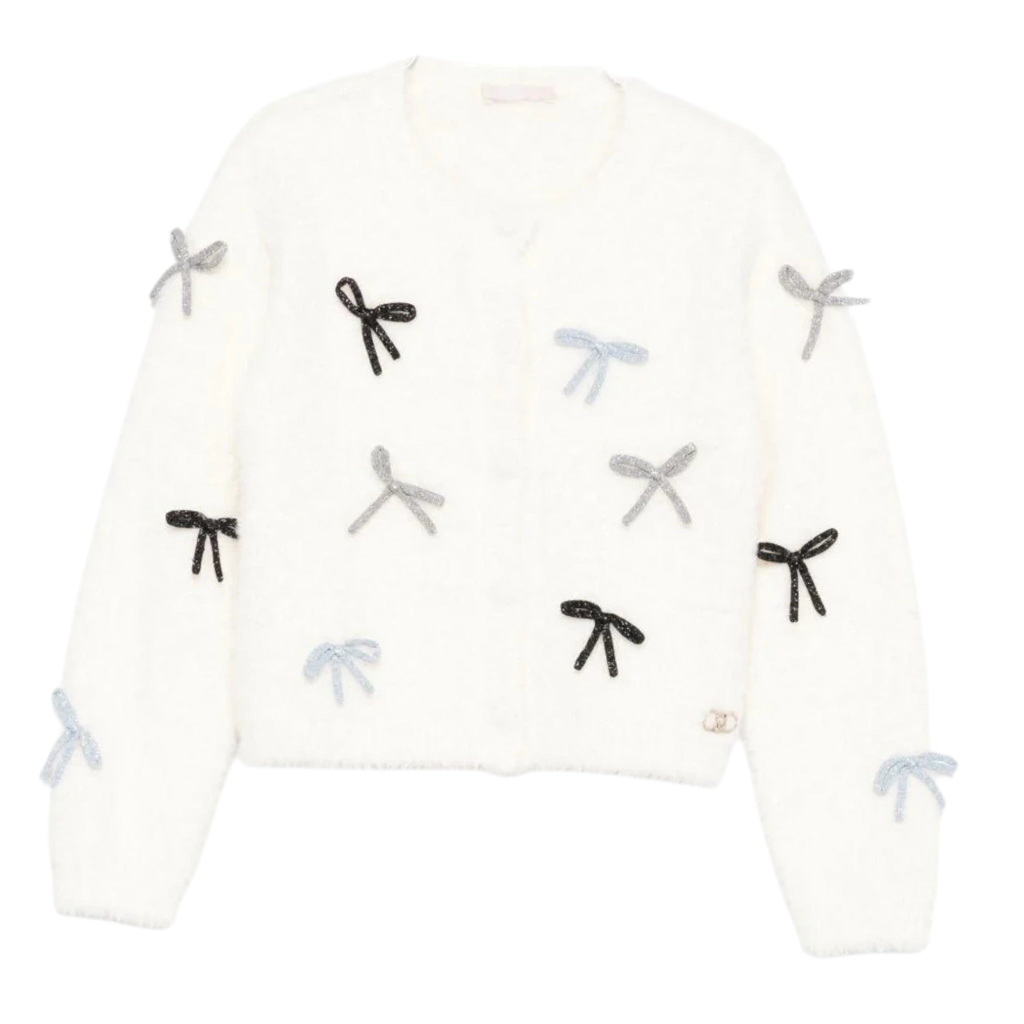 Liu Jo Maglia tinta unita con Applicazioni Bianco per Bambina KF5051JX BIANCO LIU JO 