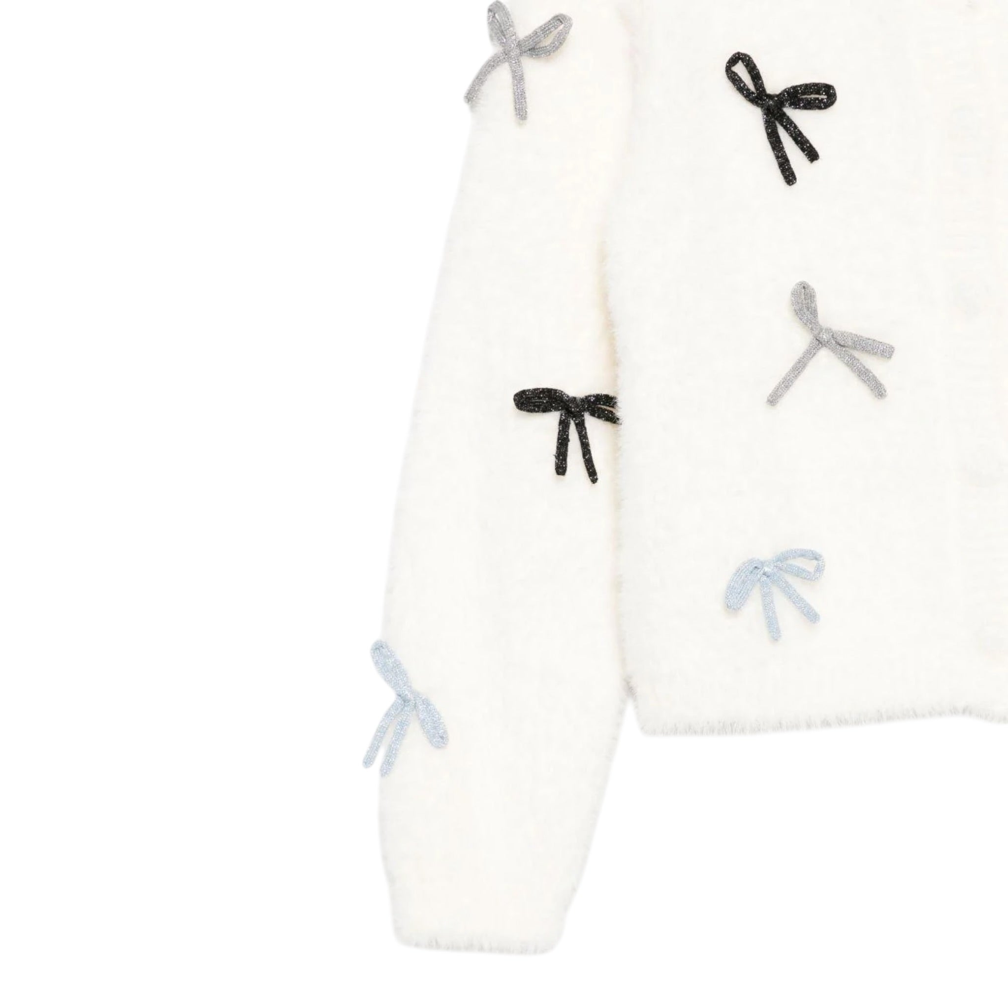 Liu Jo Cardigan tinta unita con Fiocchi Panna per Bambina KF5053 PANNA LIU JO 