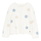 Liu Jo Cardigan tinta unita con Ricami Panna per Bambina KF5053X PANNA LIU JO 