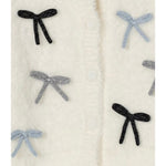Liu Jo Cardigan tinta unita con Fiocchi Panna per Bambina KF5053XX PANNA LIU JO 