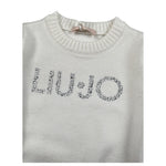 Liu Jo Maglia Girocollo tinta unita con Brillantini Panna per Neonato KF5055NX PANNA LIU JO 
