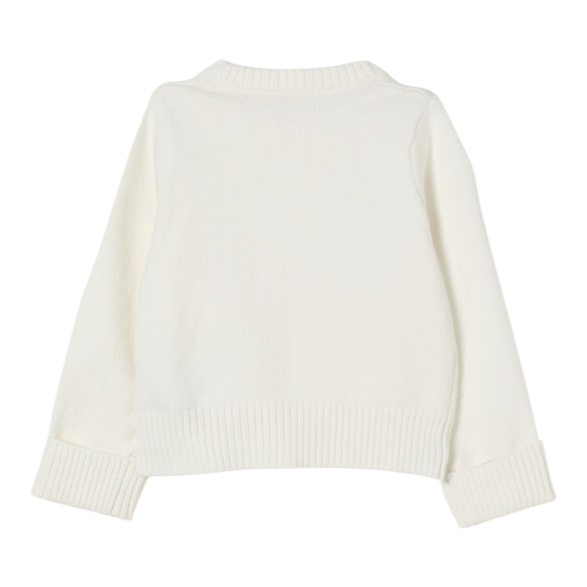 Liu Jo Maglia Girocollo tinta unita con Brillantini Panna per Neonata KF5055 PANNA LIU JO 