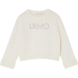 Liu Jo Maglia Girocollo tinta unita con Brillantini Panna per Neonata KF5055XXX PANNA LIU JO 